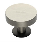 M Marcus Heritage Brass Disc Design Cabinet Knob with Rose 38mm 